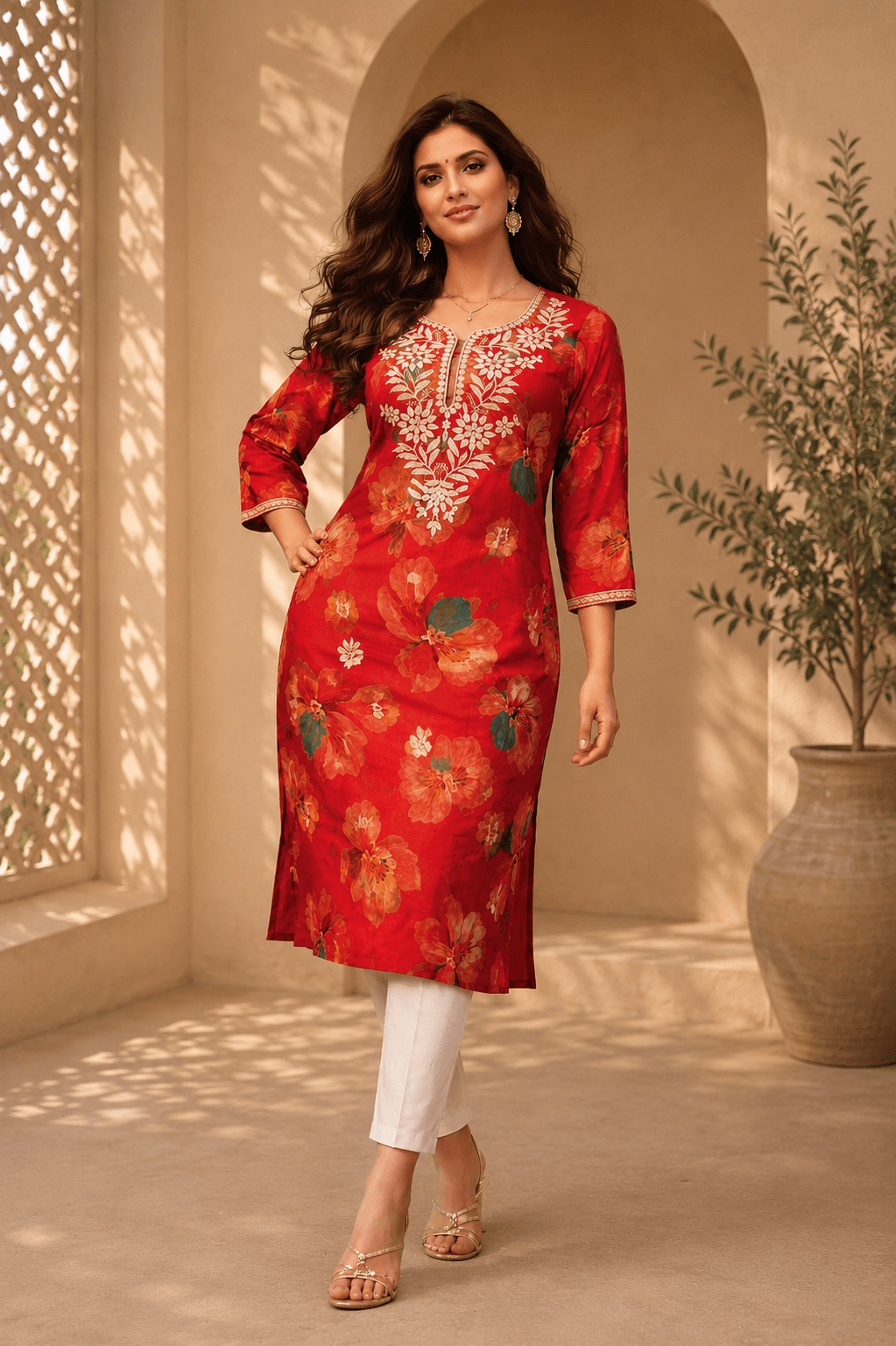Ikat Weave Kurti